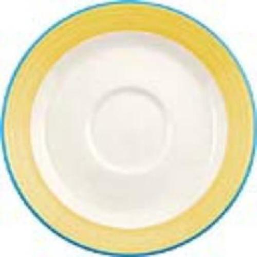 Rio Yellow Slimline Saucer 15.25cm 6" (Box 36) (Direct)