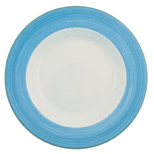 Rio Blue Slimline Plate - 255mm 10" (Box 24) (Direct)