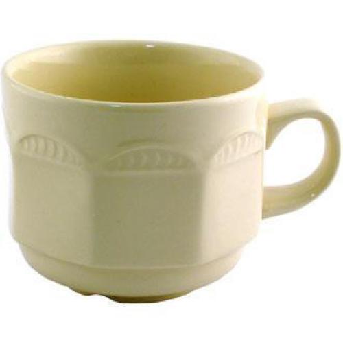 Monte Carlo Ivory Stacking Teacup - 20cl 7oz (Box 36)