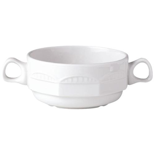 Monte Carlo Ivory Soup Cup Handled - 28.5cl 10oz (Box 36)