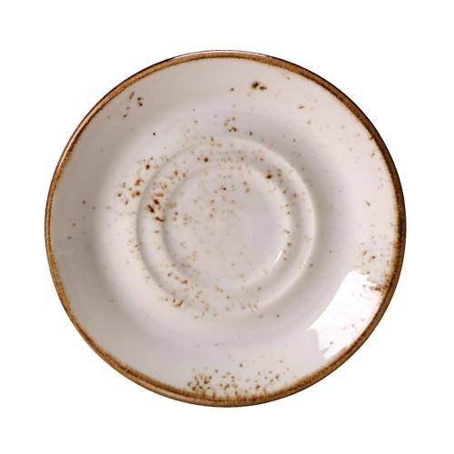 Steelite Craft Stand/Saucer Double Well Large White - 145mm (Box 36) (Direct)