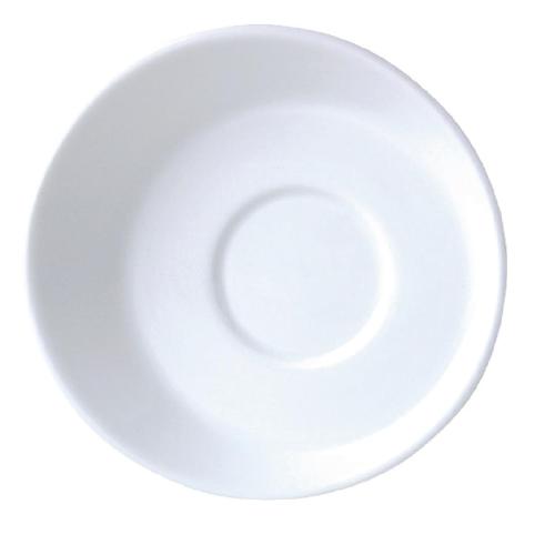 Steelite Sheer White Saucer Small - 117mm 4.6" (Box 12)