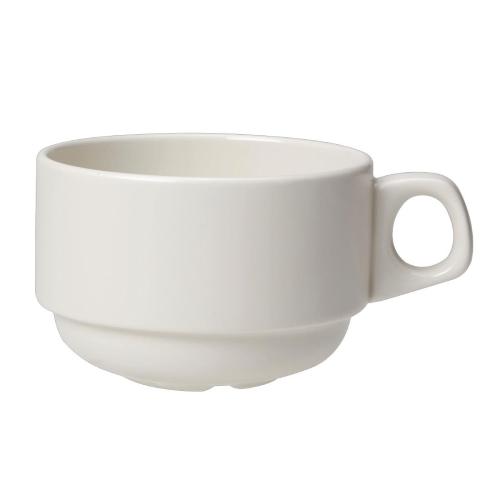 Steelite Simplicity White Cup Stacking Slimline - 28.5cl 10oz (Box 36) (Direct)