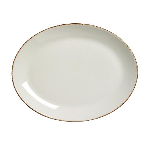 Steelite Brown Dapple Oval Coupe Plate - 30.5cm 12" (Box 12) (Direct)