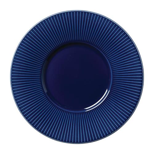 Steelite Willow Azure Gourmet Plate Medium Well 28.5cm 11 1/4" (Box 6) (Direct)