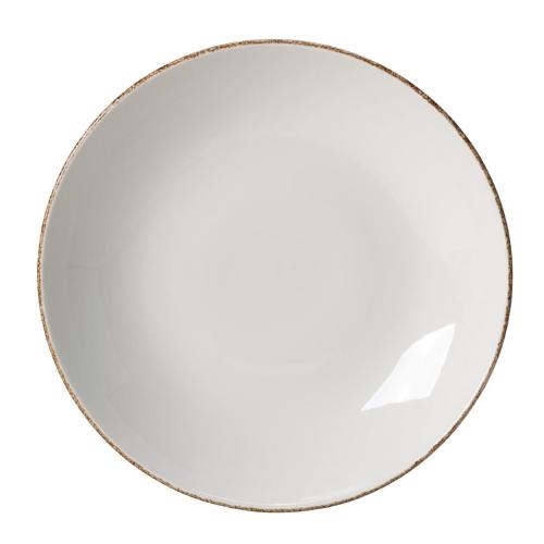 Steelite Brown Dapple Coupe Plate 20.25cm (8") (Box 24) (Direct)