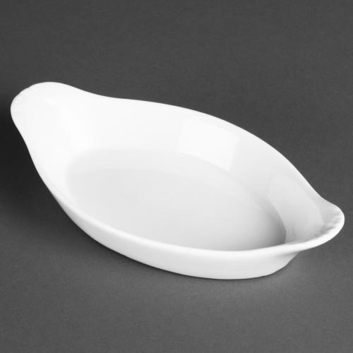 Olympia Whiteware Oval Eared Dish - 215ml 7.27fl oz (Box 6)