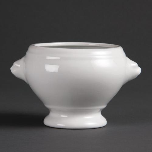 Olympia Whiteware Lion Head Soup Bowl - 105mm (Box 6)