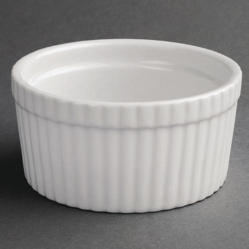 Olympia Whiteware Souffle Dish - 128mm (Box 6)