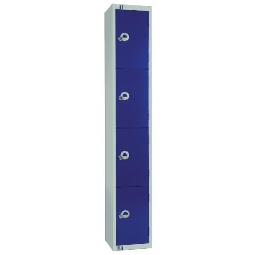 Elite Four Door Camlock Locker Blue