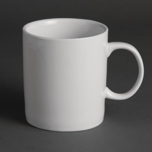 Olympia Whiteware Large Mug White - 480ml 16.2fl oz (Box 12)