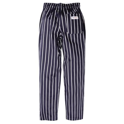 Chef Works Unisex Easyfit Chefs Trousers Butchers Stripe L