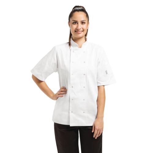 Whites Vegas Unisex Chef Jacket Short Sleeve White - L