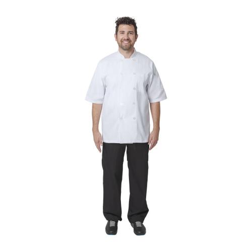 Chef Works Volnay Chefs Jacket Short Sleeve Polycotton (PCSS) - Size 3XL