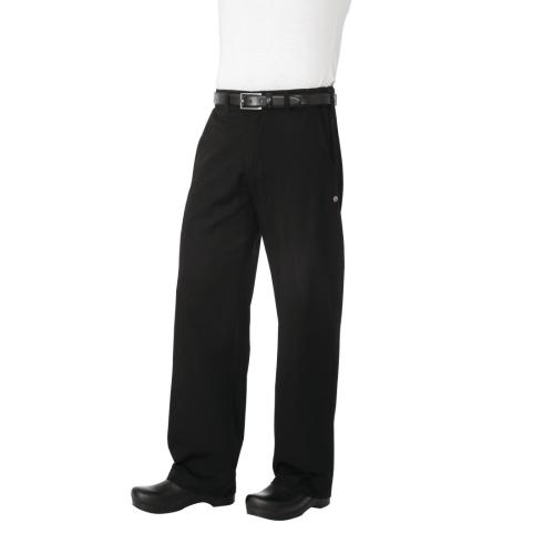 Chef Works Unisex Professional Series Chefs Trousers Black Herringbone L