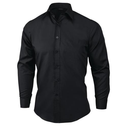 Chef Works Unisex Long Sleeve Shirt Black (D150BLK) - Size 3XL (B2B)