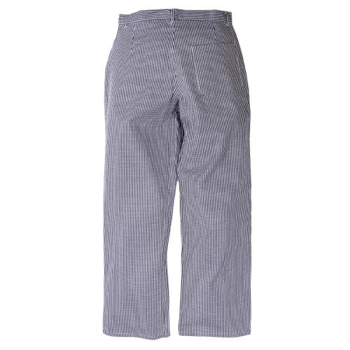 Whites Womens Chef Trousers Blue and White Check 28in