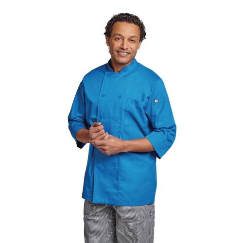 Chef Works Unisex Chefs Jacket Blue L