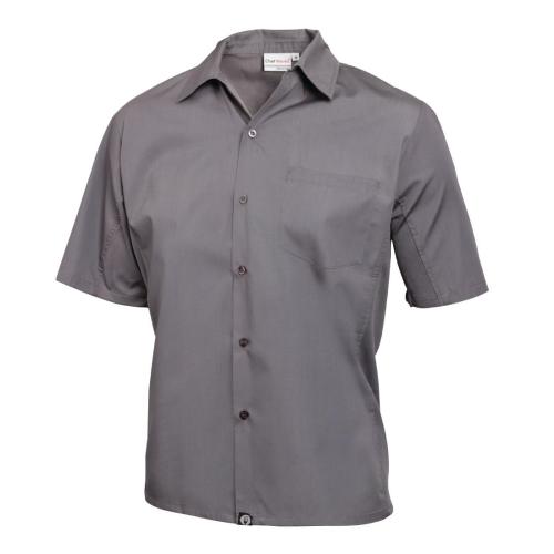 Chef Works Cool Vent Chef Shirt Polycotton Grey - Size L (B2B)