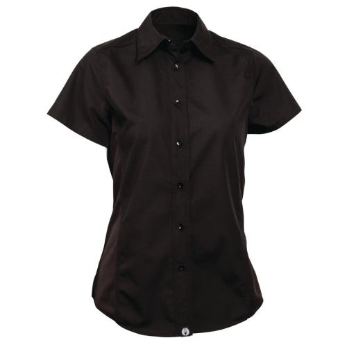 Chef Works Ladies Cool Vent Chef Shirt Black - Size L