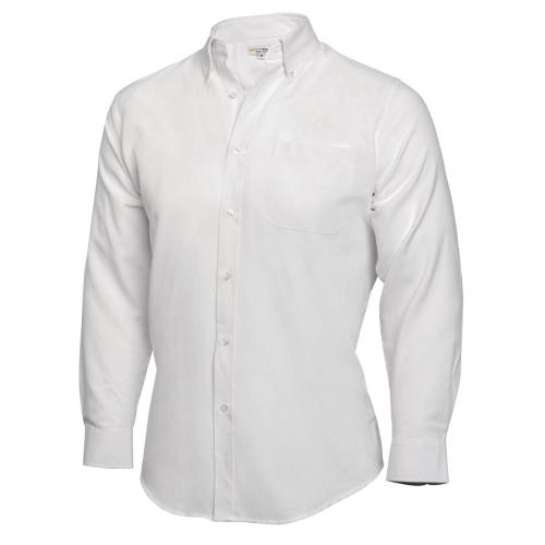 Chef Works Oxford Button Down Collar Shirt White - Size L (B2B)