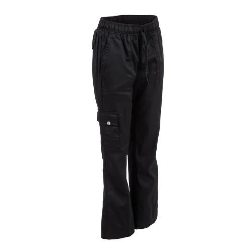 Chef Works Womens Cargo Pants Black - Size L