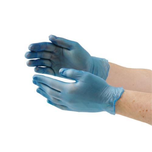 Vogue Powdered Vinyl Gloves L