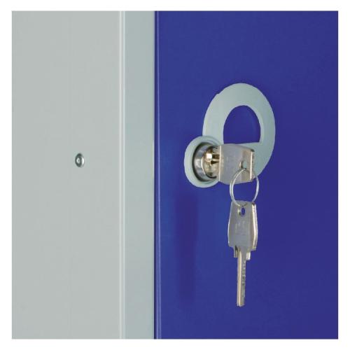 Elite Five Door Camlock Locker Blue