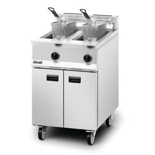 Lincat Opus 800 Twin Tank Twin Basket Free Standing Natural Gas Fryer OG8111