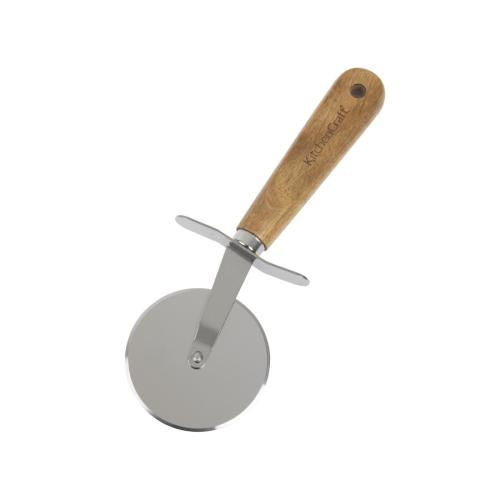 Kitchen Craft World of Flavours Italian Wood Handled Pizza Cutter - 65mm