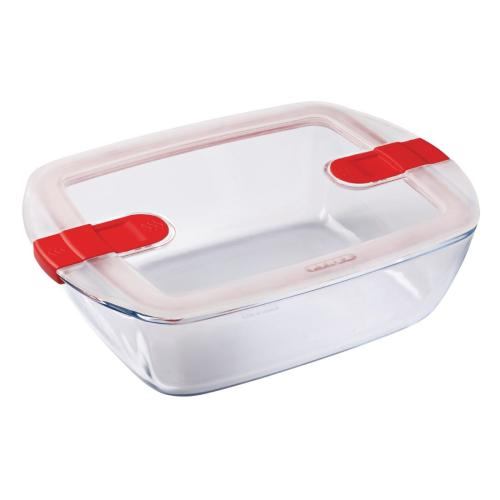 Pyrex Cook & Heat Rectangular Dish with Lid - 280x200mm 2.6Ltr