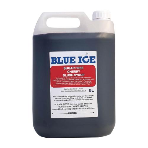 Blue Ice Slush Mix Cherry Flavour - Sugar Free - 5Ltr (Pack 8) (Direct)
