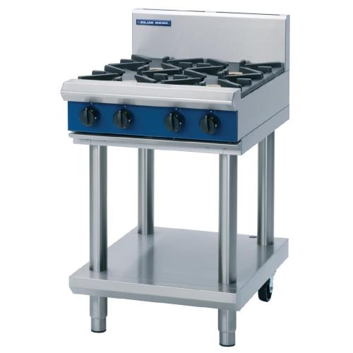 Blue Seal Evolution Cooktop 4 Open Burners on Stand Natural Gas (Direct)