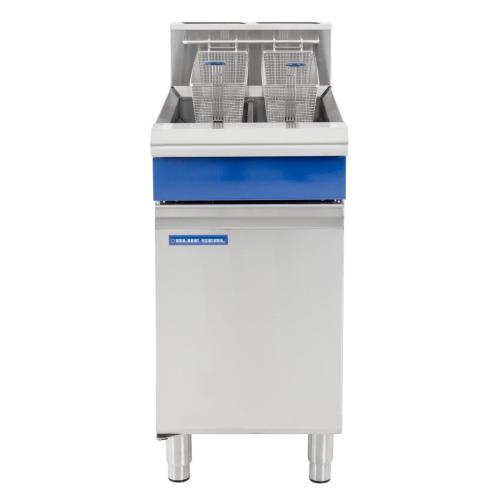 Blue Seal Twin Tank Twin Basket Free Standing Natural Gas Fryer GT46