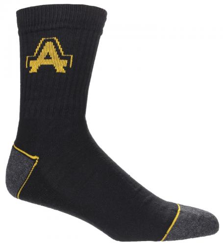 Amblers Heavy Duty Work Socks 3 pack - Black - Size