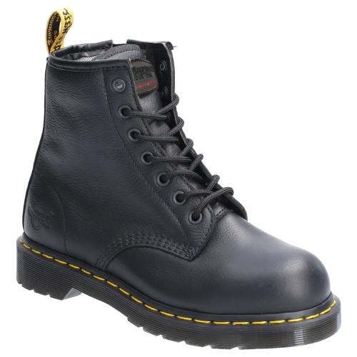 Maple Zip SB Lace Up Safety Boot - Black - Size 8