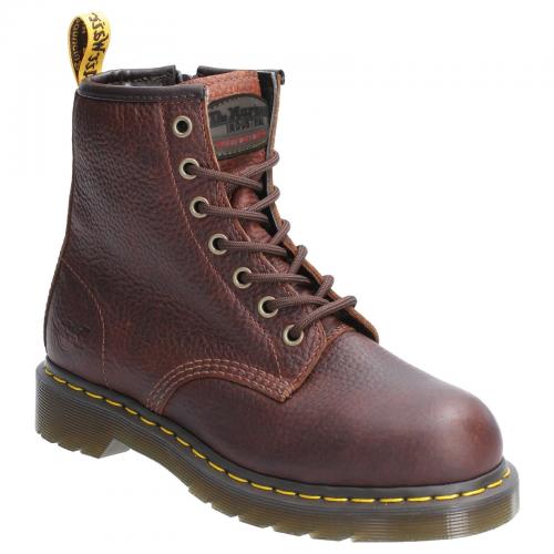 Maple Zip SB Lace Up Safety Boot - Teak - Size 8