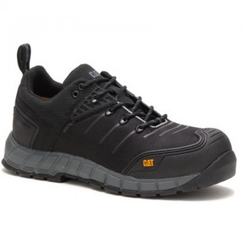 Byway Lace Up Safety Shoe - Black - Size 13