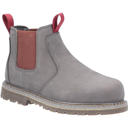 AS106 Sarah Slip On Safety Boot - Grey - Size 8